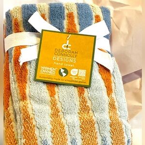 Deborah Connolly Mid Century Modern striped Hand Towels 2/Set